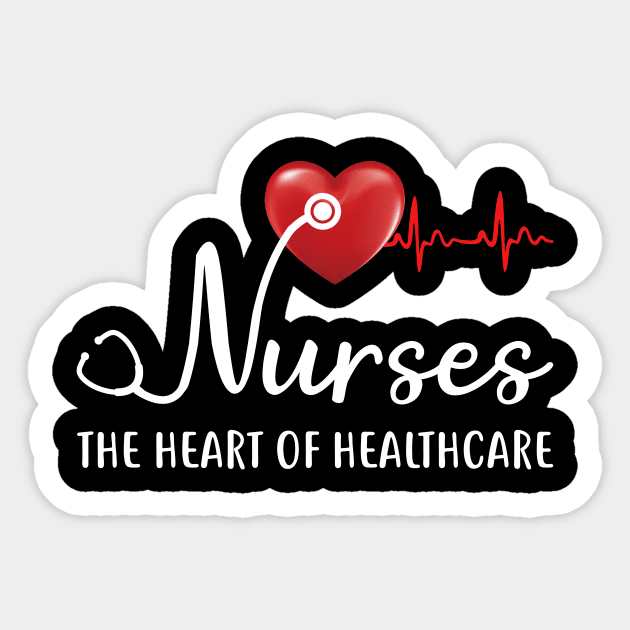 Nurses The Heartbeat Of Healthcare Sticker by Simpsonfft